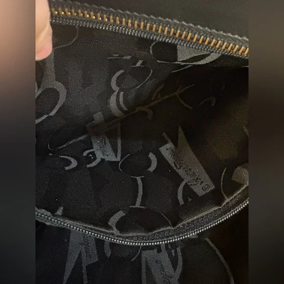 Salvatore Ferragamo Black and Gold Accent Bag - Picture 8 of 17